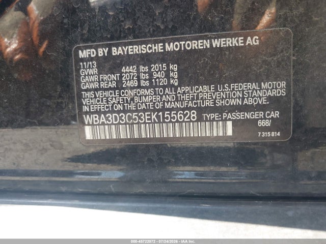 WBA3D3C53EK155628 BMW 328D