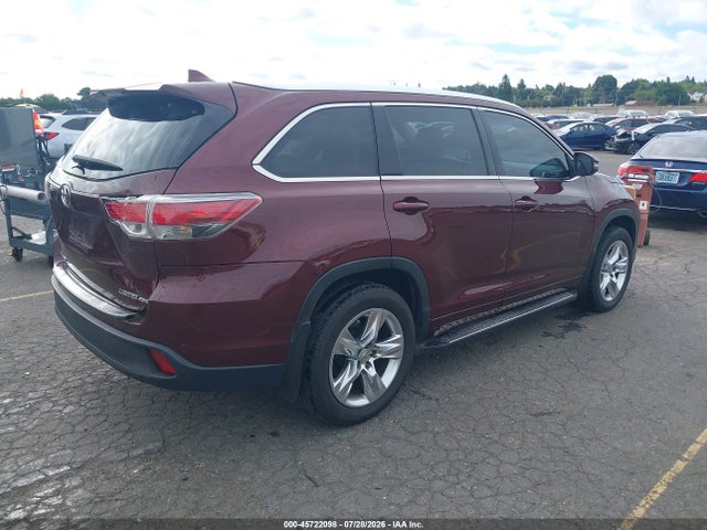 45722098 :رقم المزاد ، 5TDDKRFH2ES027900 vin ، 2014 Toyota Highlander Limited Platinum V6 مزاد بيع