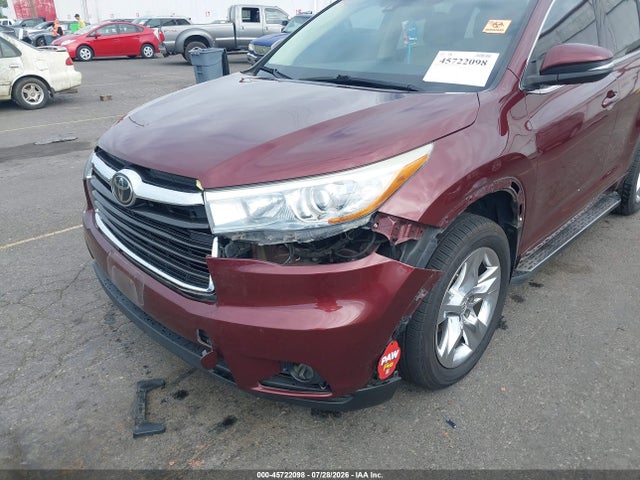 45722098 :رقم المزاد ، 5TDDKRFH2ES027900 vin ، 2014 Toyota Highlander Limited Platinum V6 مزاد بيع