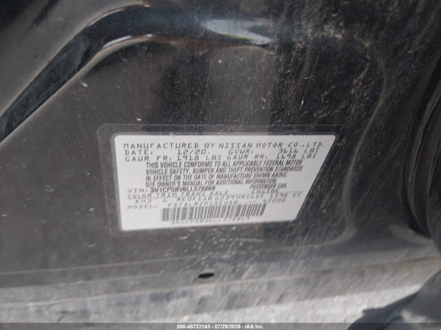 3N1CP5BV6LL578869 Nissan Kicks S Xtronic Cvt