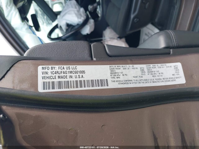 Продажа на аукционе авто 2021 Jeep Grand Cherokee Laredo E 4x4, vin: 1C4RJFAG1MC601005, номер лота: 45722151