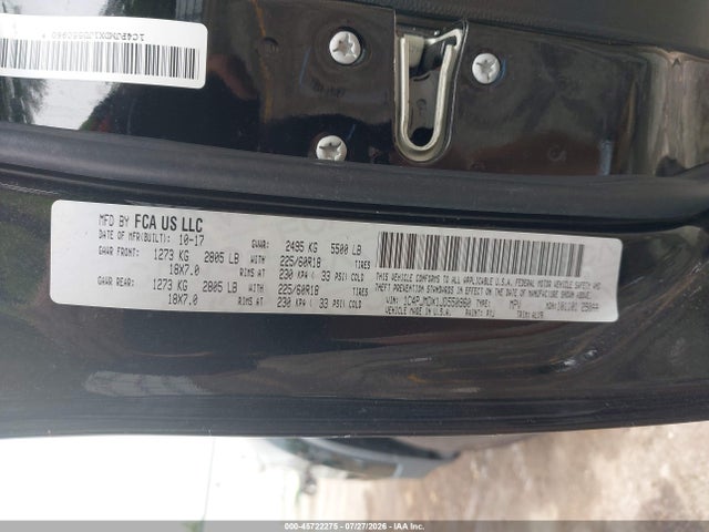 Продажа на аукционе авто 2018 Jeep Cherokee Limited 4x4, vin: 1C4PJMDX1JD550960, номер лота: 45722275