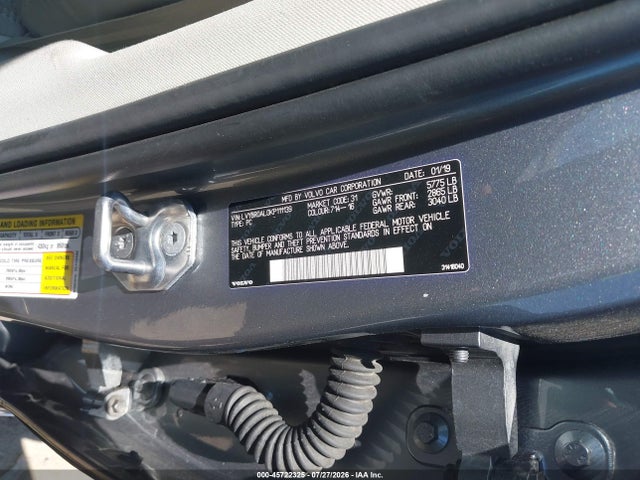 Продажа на аукционе авто 2019 Volvo S90 Hybrid T8 Inscription, vin: LVYBR0AL0KP111139, номер лота: 45722325
