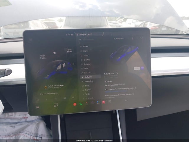 45722448 :رقم المزاد ، 5YJYGDEE7MF069270 vin ، 2021 Tesla Model Y Long Range Dual Motor All-wheel Drive مزاد بيع