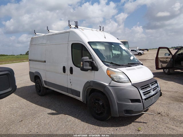 45722458 :رقم المزاد ، 3C6TRVCG4EE110337 vin ، 2014 Ram Promaster 2500 High Roof مزاد بيع