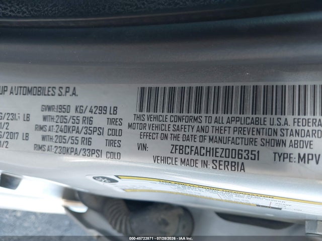 Fiat 500l Lounge 2014 ZFBCFACH1EZ006351 Image 9