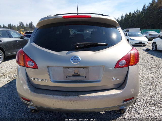 Продажа на аукционе авто 2009 Nissan Murano Sl, vin: JN8AZ18UX9W003400, номер лота: 45722997