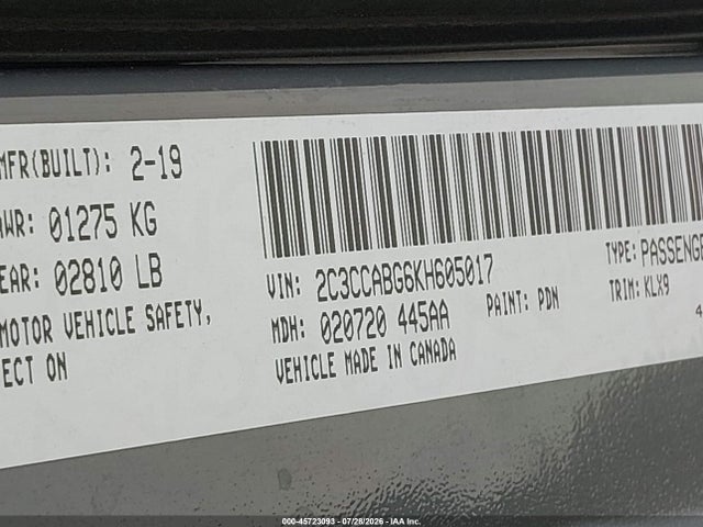 Chrysler 300 300s 2019 2C3CCABG6KH605017 Image 9