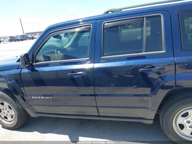 2016 Jeep Patriot Sport მანქანა იყიდება აუქციონზე, vin: 1C4NJPBB9GD536765, აუქციონის ნომერი: 45723204
