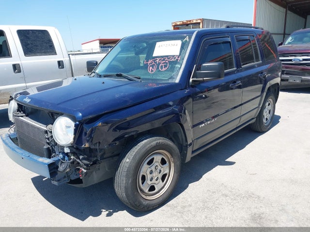 2016 Jeep Patriot Sport მანქანა იყიდება აუქციონზე, vin: 1C4NJPBB9GD536765, აუქციონის ნომერი: 45723204