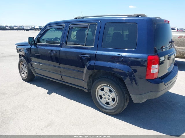 2016 Jeep Patriot Sport მანქანა იყიდება აუქციონზე, vin: 1C4NJPBB9GD536765, აუქციონის ნომერი: 45723204