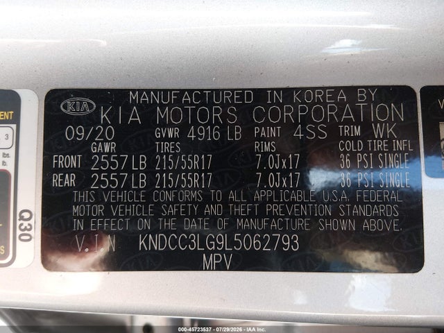 KIA Niro Ev Ex 2020 KNDCC3LG9L5062793 Image 9