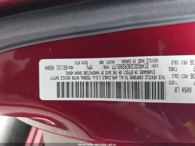 Продажа на аукционе авто 2014 Dodge Grand Caravan Sxt, vin: 2C4RDGCG9ER289177, номер лота: 45723566