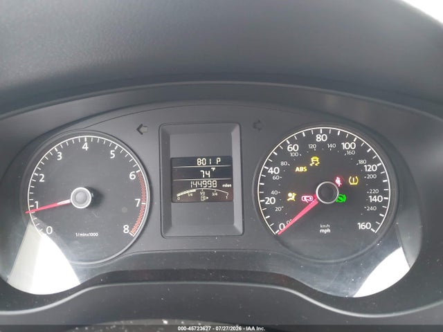 45723627 :رقم المزاد ، 3VW2K7AJ1CM379222 vin ، 2012 Volkswagen Jetta 2.0l S مزاد بيع