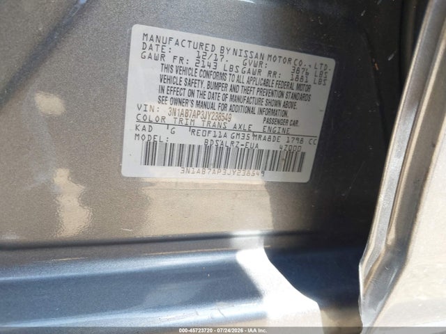Nissan SENTRA SR 2018 3N1AB7AP3JY238549 Image 9