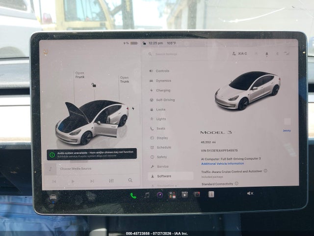 Продаж на аукціоні авто 2023 Tesla Model 3 Rear-wheel Drive, vin: 5YJ3E1EAXPF545575, номер лоту: 45723858