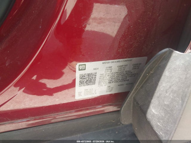 2025 Chevrolet Trax Fwd Lt მანქანა იყიდება აუქციონზე, vin: KL77LHEP3SC037648, აუქციონის ნომერი: 45723905
