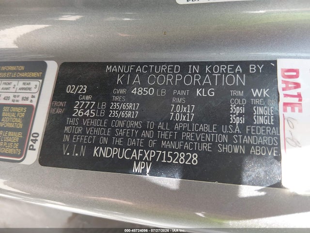 KIA Sportage Lx 2023 KNDPUCAFXP7152828 Image 9