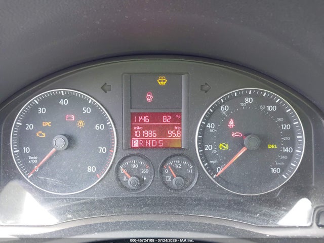 45724108 :رقم المزاد ، 3VWJZ71K89M123474 vin ، 2009 Volkswagen Jetta S مزاد بيع