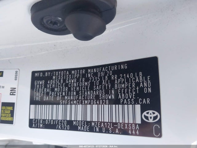 Toyota COROLLA SE 2021 5YFS4MCEXMP064828 Image 9