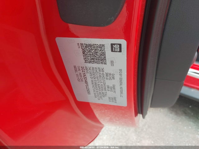 1G1YA2D46P5125065 Chevrolet Corvette Stingray Rwd 1lt