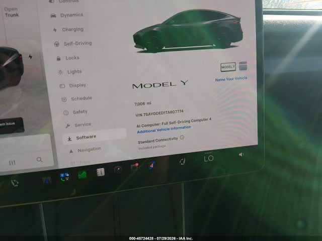 Продаж на аукціоні авто 2026 Tesla Model Y Premium Rear-wheel Drive/rear-wheel Drive, vin: 7SAYGDED1TA607774, номер лоту: 45724428