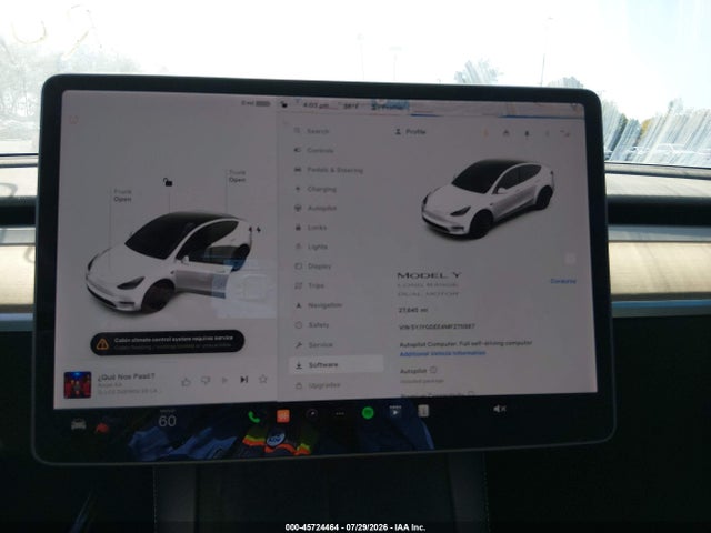 Aukcja sprzedaży 2021 Tesla Model Y Long Range Dual Motor All-wheel Drive, vin: 5YJYGDEE4MF275887, numer aukcji: 45724464