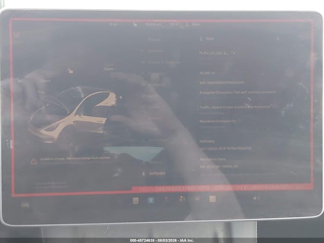 Продаж на аукціоні авто 2023 Tesla Model Y Awd/long Range Dual Motor All-wheel Drive, vin: 7SAYGDEE3PA042300, номер лоту: 45724638