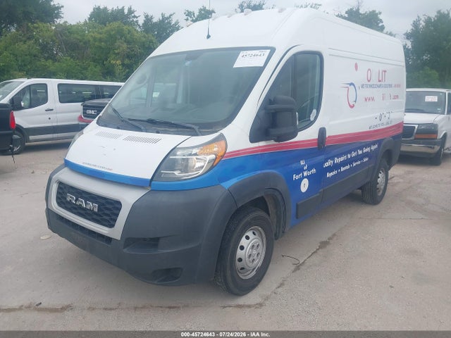 45724643 :رقم المزاد ، 3C6TRVBG6LE103064 vin ، 2020 Ram Promaster 1500 High Roof 136 Wb مزاد بيع