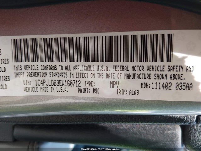 Jeep Cherokee Limited 2014 1C4PJLDB3EW160712 Image 9