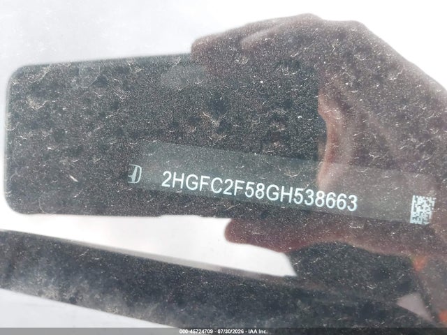 2HGFC2F58GH538663 Honda Civic Lx