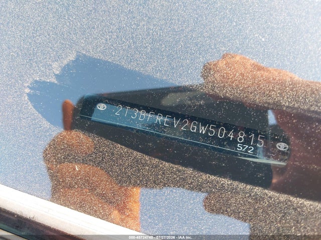 Toyota RAV4 LE 2016 2T3BFREV2GW504815 Image 9