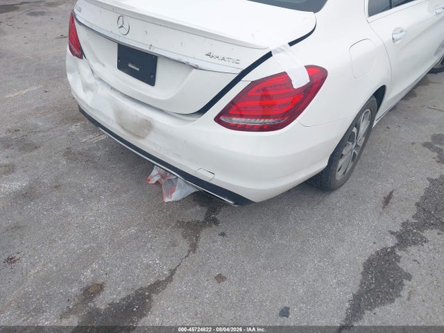 45724822 :رقم المزاد ، 55SWF4KB7GU101433 vin ، 2016 Mercedes-benz C 300 4matic مزاد بيع