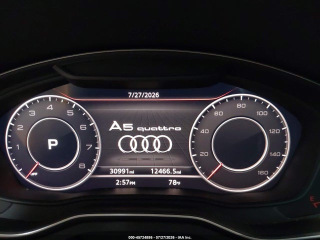 Aukcja sprzedaży 2019 Audi A5 45 Premium, vin: WAUFNCF54KA086729, numer aukcji: 45724886