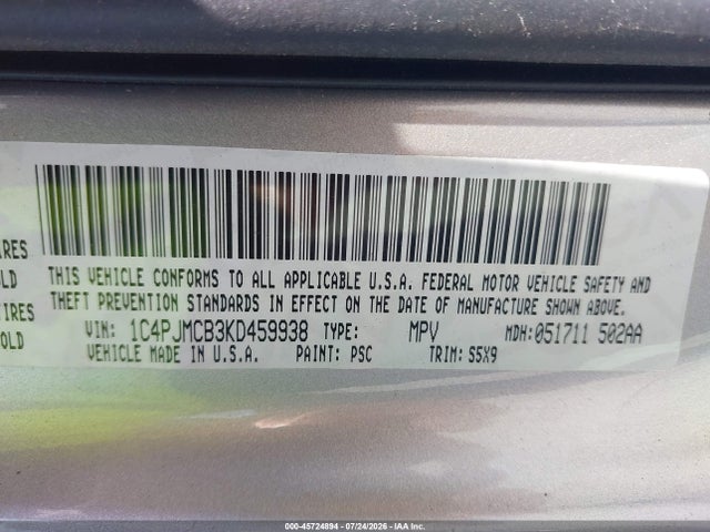 Jeep Cherokee Latitude 4x4 2019 1C4PJMCB3KD459938 Image 9