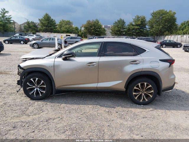 2015 Lexus Nx 200t F Sport მანქანა იყიდება აუქციონზე, vin: JTJBARBZ7F2022979, აუქციონის ნომერი: 45724992