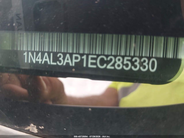 Aukcja sprzedaży 2014 Nissan Altima 2.5 Sv, vin: 1N4AL3AP1EC285330, numer aukcji: 45725094