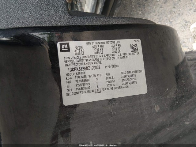 Продаж на аукціоні авто 2011 Chevrolet Silverado 1500 Lt, vin: 1GCRKSE36BZ199862, номер лоту: 45725152