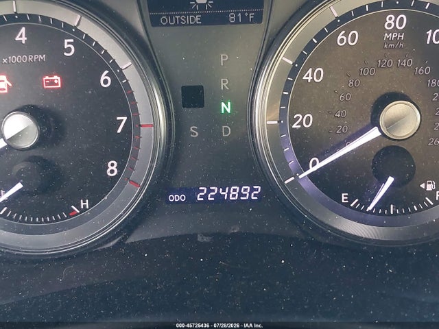45725436 :رقم المزاد ، JTHBK1EG0B2461736 vin ، 2011 Lexus Es 350 مزاد بيع