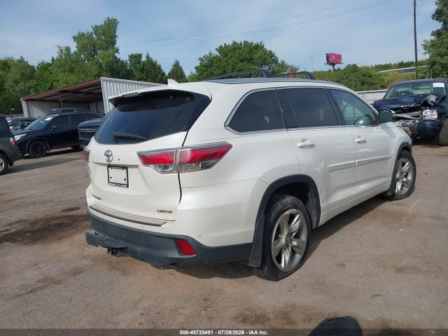 Продаж на аукціоні авто 2014 Toyota Highlander Limited V6, vin: 5TDYKRFH3ES025638, номер лоту: 45725491
