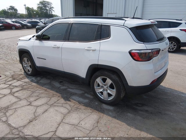 2022 Jeep Compass Latitude Fwd მანქანა იყიდება აუქციონზე, vin: 3C4NJCBB2NT137261, აუქციონის ნომერი: 45725554