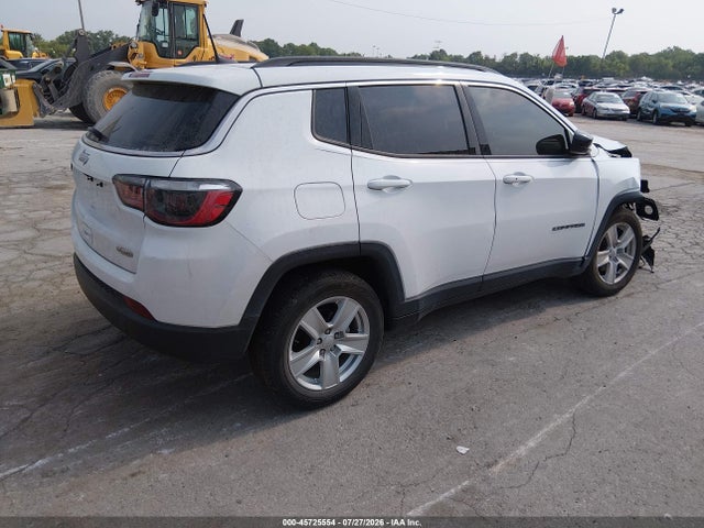 2022 Jeep Compass Latitude Fwd მანქანა იყიდება აუქციონზე, vin: 3C4NJCBB2NT137261, აუქციონის ნომერი: 45725554
