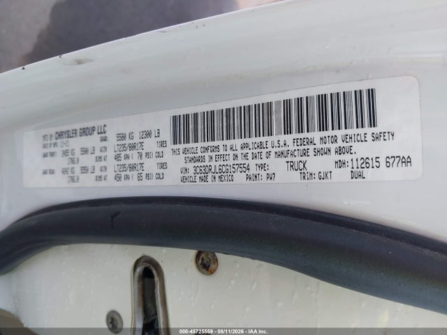 Продажа на аукционе авто 2012 Ram 3500 Laramie, vin: 3C63DRJL6CG157554, номер лота: 45725559