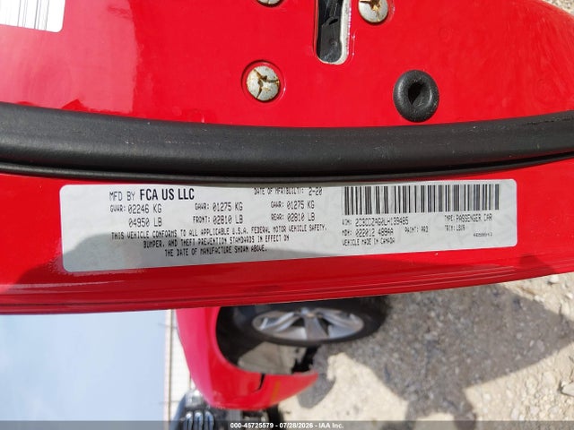 Продаж на аукціоні авто 2020 Dodge Challenger Sxt, vin: 2C3CDZAG0LH139485, номер лоту: 45725579
