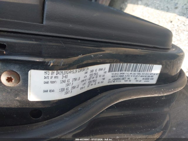 45725587 :رقم المزاد ، 1J4GW48S04C138677 vin ، 2004 Jeep Grand Cherokee Laredo مزاد بيع