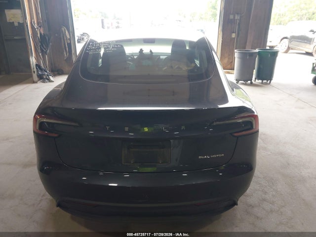 45725717 :رقم المزاد ، 5YJ3E1EB6SF929466 vin ، 2025 Tesla Model 3 Long Range All-wheel Drive مزاد بيع