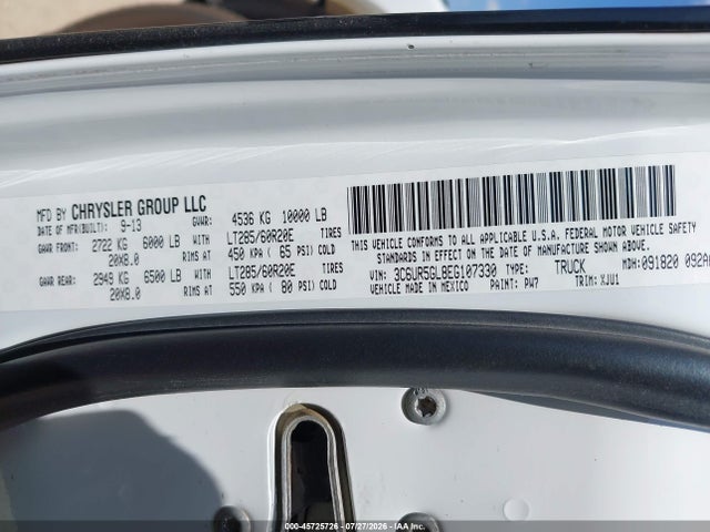 RAM 2500 Longhorn 2014 3C6UR5GL8EG107330 Image 9