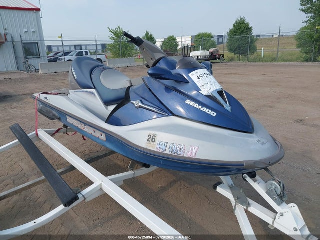 2004 Seadoo Gti 130 მანქანა იყიდება აუქციონზე, vin: ZZN13812K304, აუქციონის ნომერი: 45725894