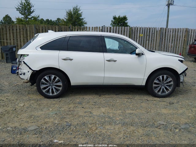 45725952 :رقم المزاد ، 5FRYD4H6XGB029216 vin ، 2016 Acura Mdx Technology   Entertainment Packages/technology, Entertainment   Acurawatch Plus Packages مزاد بيع