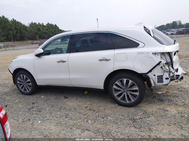 45725952 :رقم المزاد ، 5FRYD4H6XGB029216 vin ، 2016 Acura Mdx Technology   Entertainment Packages/technology, Entertainment   Acurawatch Plus Packages مزاد بيع